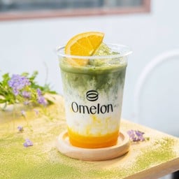 Orange milk matcha