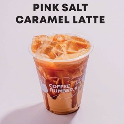 Iced Pink Salted Caramel Latte