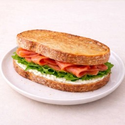 B2 Sourdough Smoked Salmon Sandwich
