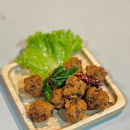 ลาบเป็ดทอด