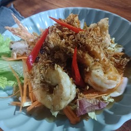 กุ้งราดซอสมะขาม