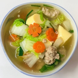 ต้มจืดเต้าหู้หมูสับ