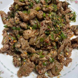 ลาบเนื้อสุกสับเล็ก..รสแช้ปแบบอีสาน