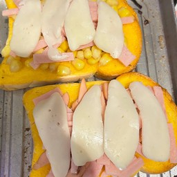 ข้าวโพด+แฮม+ชีส