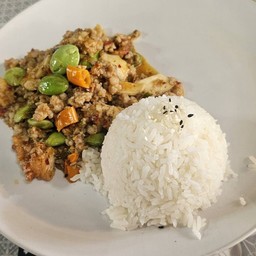 สตอผัดพริกคลุกคลิก-ราดข้าว