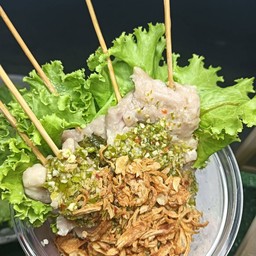 หมูมะนาวเสียบไม้ ชุด M