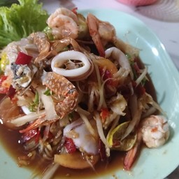 ส้มตำปูม้า+ซีฟู๊ด