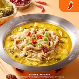 เนื้อวัวสไลซ์น้ำซุปสีทอง金汤肥牛-