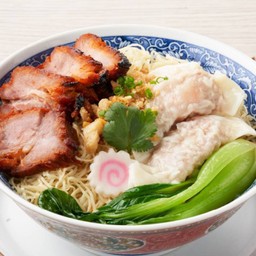 บะหมี่เกี๊ยวกุ้งหมูแดง