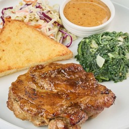 สเต๊กสะโพกไก่ซอสหม่าล่า