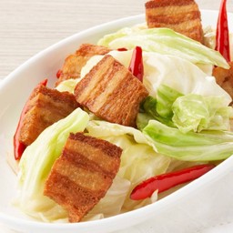 กะหล่ำปลีหมูกรอบเจ