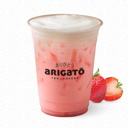 สตรอว์เบอร์รีนมสด เย็น 22 ออนซ์