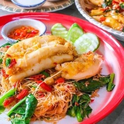 ผัดหมี่คะน้า (เลือกเนื้อสัตว์ตามชอบ)