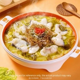 ปลาต้มผักกาดดองรสต้นหอม( สำหรับคนเดียว)葱香酸菜鱼【单人份】