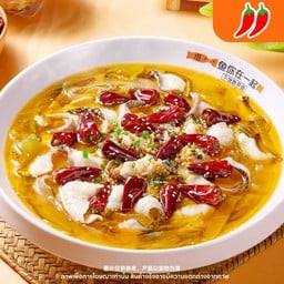 ปลาต้มผักกาดดองเผ็ดร้อนสูตรเด็ด ปลาช่อน(สำหรับคนเดียว)招牌热炝酸菜鱼黑鱼【单人份】
