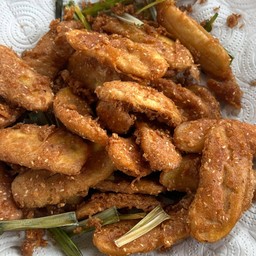 กล้วยทอดมีสุข ปั้มบางจาก