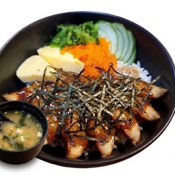 ข้าวหน้าปลาไหล+มิโซะ
