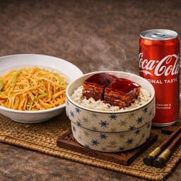 เซ็ตหมูตงโป + ผัดมันฝรั่ง สำหรับ 1 ท่าน