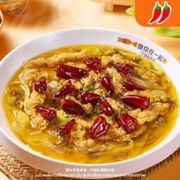 ไก่ทอดต้มผักกาดดองเผ็ดร้อน【สำหรับคนเดียว】热炝小酥肉【单人份】
