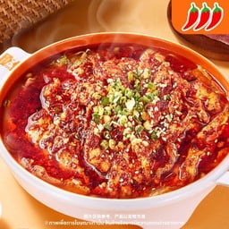 ต้มเนื้อหมูสไตล์เสฉวนสูตรคลาสสิก经典水煮肉片【单人份】
