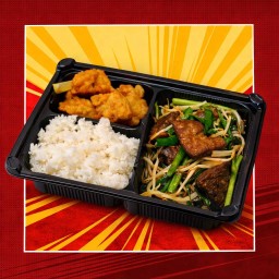 Set B2  ไก่คาราอาเกะออริจินอล 4 ชิ้น + เรบานิระ อิตาเมะ (ตับหมู) + ข้าวสวยญี่ปุ่น