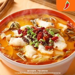 ปลาต้มผักกาดดองน้ำซุปสีทอง( สำหรับคนเดียว)金汤酸菜鱼【单人份】