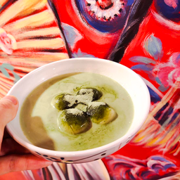 บัวลอยนมสดชาเขียว