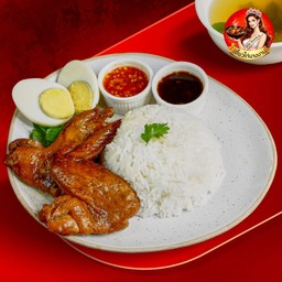 ข้าวไก่ตุ๋น ปีกตุ๋น