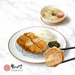 เซ็ตอุด้งมิลเฟยทงคัตสึหมูสไลด์ 25 ชั้น รสชีส