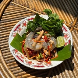 ตำไหลบัวกุ้งสด