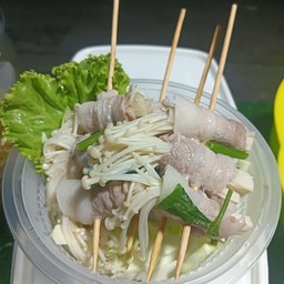 สามชั้นพันเห็ดเข็มทอง ชุด S