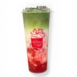 ชาเขียวนมสดสตรอว์เบอร์รี่