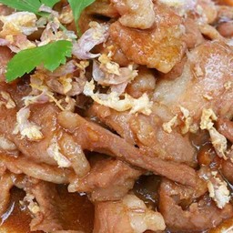 หมูน้ำมันหอยราดข้าว