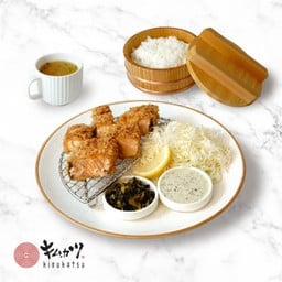 เซ็ตแซลมอนชุบเกล็ดขนมปังทอด