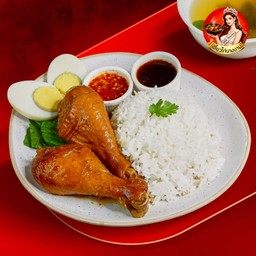 ข้าวไก่ตุ๋น น่องไก่