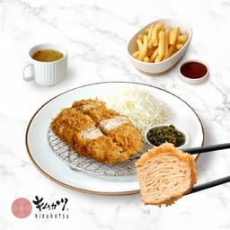 เซ็ตมิลเฟยทงคัตสึ หมูสไลด์ 25 ชั้น ออริจินอล และเฟรนช์ฟราย