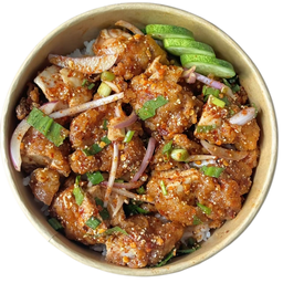 ข้าวยำไก่กรอบ