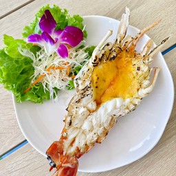 กุ้งแม่น้ำย่างเนย