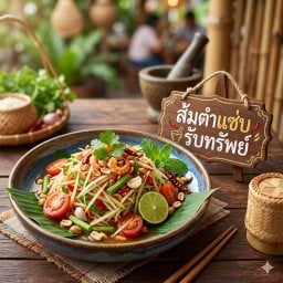 ส้มตำ แซ่บรับทรัพย์  ฮาลาล
