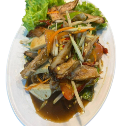 ส้มตำคอหมูย่าง หมูยอ