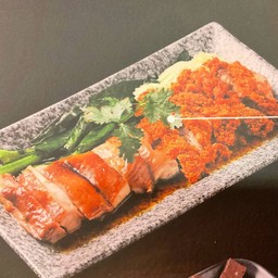 ไก่ผสม (ไก่ต้มซีอิ๊ว + ไก่ทอด) ไก๊ฟ่าน ปกติ