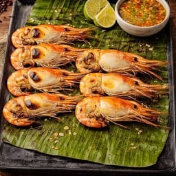 กุ้งเป็นเผา ไซส์ XL (6-7 ตัว_ครึ่งกิโลกรัม)