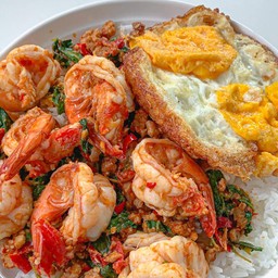 กระเพาเผ็ดไฟลุก