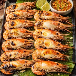 กุ้งเป็นเผา ไซส์ XL (13-14ตัว 1กิโลกลัม)
