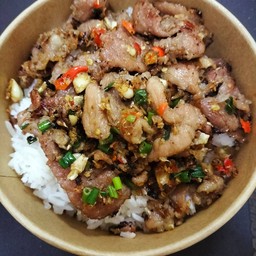 หมูนุ่มคั่วพริกเกลือ