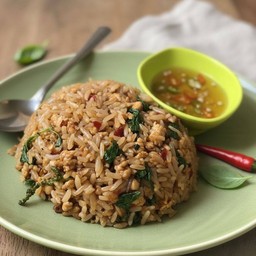 กระเพราไก่คลุก