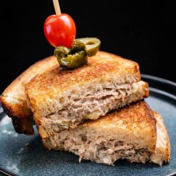 Tuna Melt Sourdough Sandwich & french fries