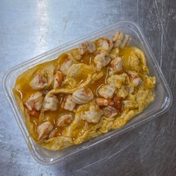 ไข่ข้นโคตรกุ้งราดข้าว