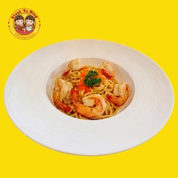 สปาเก็ตตี้ซอสครีมกุ้ง