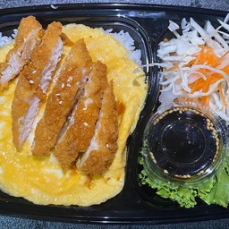 ข้าวไก่กรอบเทอริยากิไข่ข้น